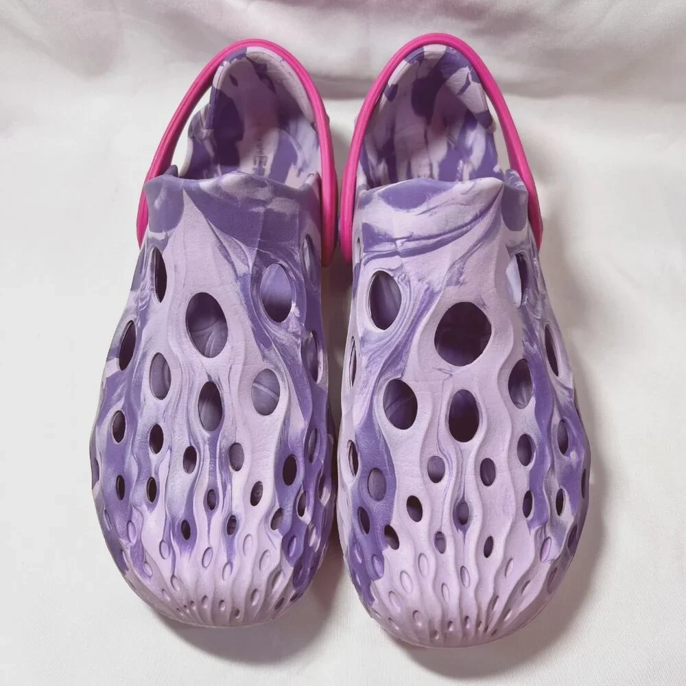 Merrell Hydro Moc Water Shoes-Kids size 4-Mrs1480 1-Purple/lilac/Pink-Slip On